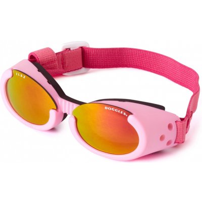 Doggles sluneční a ochranné brýle pro psy pink mirror S