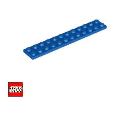 LEGO® 2445 Podložka 2x12 Modrá – Zboží Mobilmania
