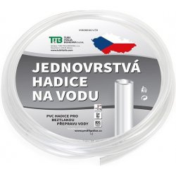 TUBI průhledná jednovrstvá hadice 6 x 10mm 20 m