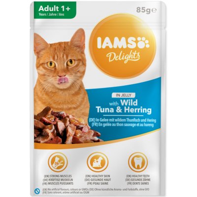 Iams s masem z tuňáka & sledě jelly 85 g – Zbozi.Blesk.cz