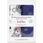 Bobánek Bambusové zavinovací Duo Pack Medvídci v triku 120 x 120 cm – Hledejceny.cz