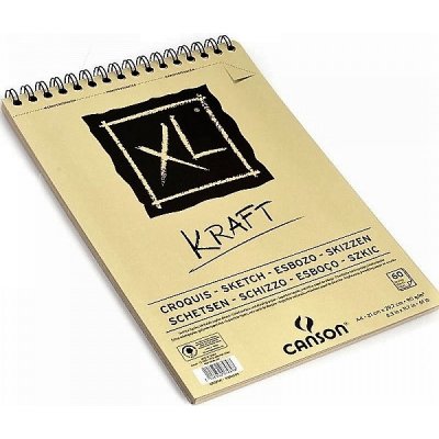 Skicák Canson XL Kraft A4 90g 60 listů – Zboží Dáma