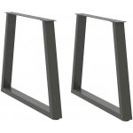Omaxi 957390 Nohy k jídelnímu stolu ve tvaru V 2 ks antracitové 80 x 72-73,3 cm ocel – Zbozi.Blesk.cz