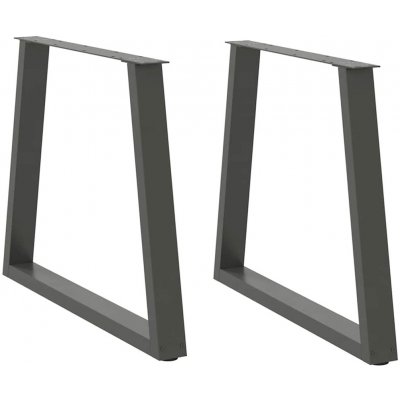 Omaxi 957390 Nohy k jídelnímu stolu ve tvaru V 2 ks antracitové 80 x 72-73,3 cm ocel – Zbozi.Blesk.cz