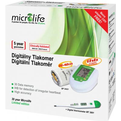 Microlife BP 3AG1 + MT 3001 + adaptér – Zboží Dáma
