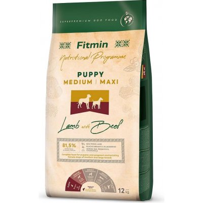 Fitmin Puppy Medium Maxi Lamb & Beef 12 kg – Zboží Dáma