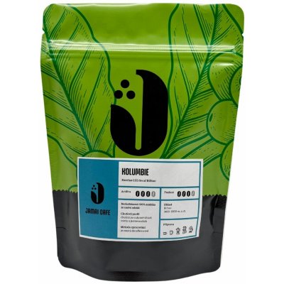 Jamai Cafe KOLUMBIE Excelso CO2 decaf Bilbao zrnková 250 g – Hledejceny.cz