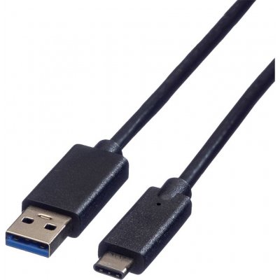 Roline 11.02.9010 USB USB 3.2 Gen1 (USB 3.0 / USB 3.1 Gen1) USB-A zástrčka, USB-C ® zástrčka, 0,5m, černý – Zbozi.Blesk.cz