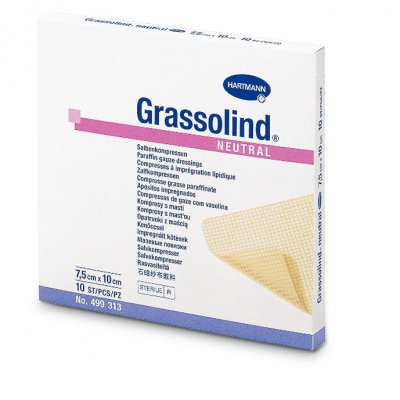 Grassolind Neutral Kompres sterilní 7,5 x 10 cm 50 ks