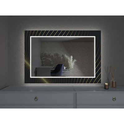 Artalo LED zrcadlo s dekorem D6 170 x 100 cm – Zboží Mobilmania