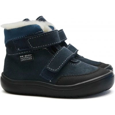 Jonap zimní barefoot boty JERRY modrá VLNA nepromokavé – Zboží Dáma