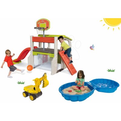 Smoby set hrací centrum Fun Center BIG bagr Maxi Power a pískoviště Mušle – Zbozi.Blesk.cz