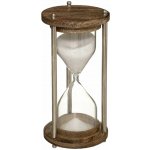 Atmosphera Dekorativní přesýpací hodiny, mangové dřevo a kov – Sleviste.cz