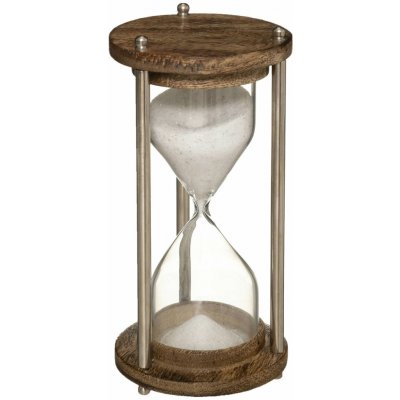 Atmosphera Dekorativní přesýpací hodiny, mangové dřevo a kov – Sleviste.cz