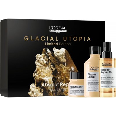 L´oréal Professionnel Serie Expert Absolut Repair Trio Vánoční Set šampon 300 ml + maska 250 ml + olej 90 ml dárková sada – Sleviste.cz