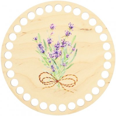 Natana kulaté dno květy levandule 15cm – Zboží Dáma