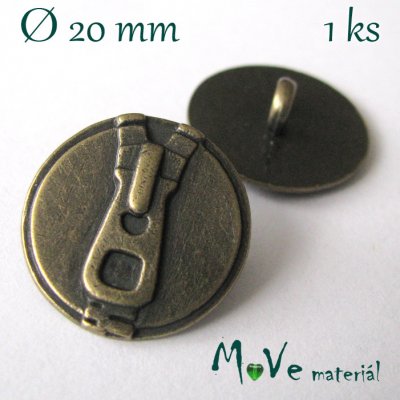 Knoflík kovový ozdobný 20mm/1ks – Hledejceny.cz