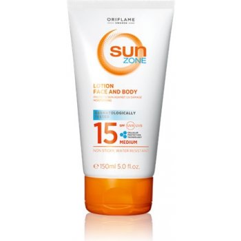 Oriflame Sun Zone opalovací mléko na obličej a tělo SPF15 150 ml