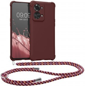 Pouzdro kwmobile OnePlus Nord 2T 5G tmavě červené