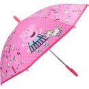 Deštník Chanos Vystřelovací deštník Peppa Pig Pink