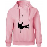 Visící horolezec Oversized mikina dámská Moon kratší + širší Růžová – Zboží Dáma