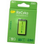 GP Recyko 6F22 9V 200 mAh 1ks 1032521020 – Zboží Živě