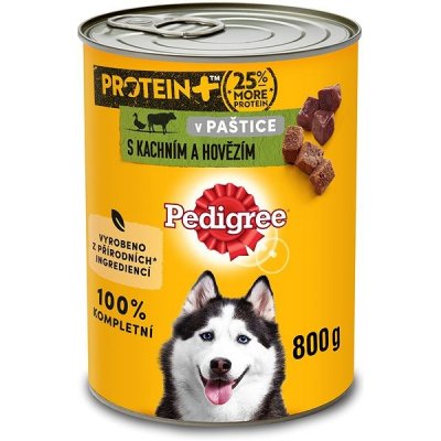 Pedigree PROTEIN s kachním a hovězím pro dospělé psy 0,8 kg – Zboží Mobilmania