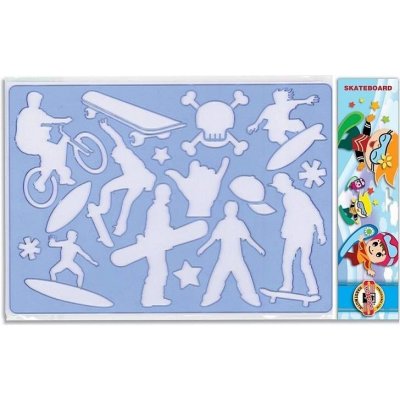 Koh-i-noor šablona Skateboard 9820 – Zboží Dáma
