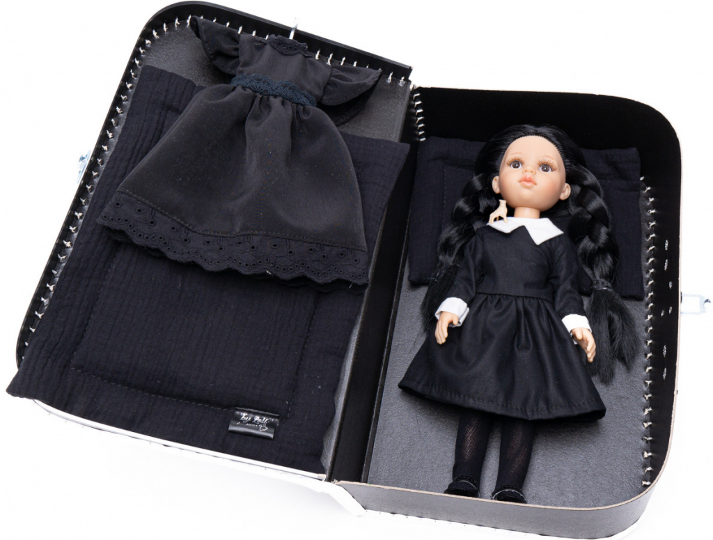 Paola Reina Lol v kufříku Byi Wednesday Addams Long Lace and School Dress