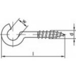 TOOLCRAFT 159608 Rovné háky se závitem 25 mm Galvanicky pozinkovaná ocel 100 ks – Hledejceny.cz