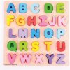 Dřevěná hračka Bigjigs Toys hračka Baby abeceda velká písmena