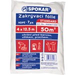 Spokar zakrývací fólie 4x12,5m HDPE 7MY – Hledejceny.cz
