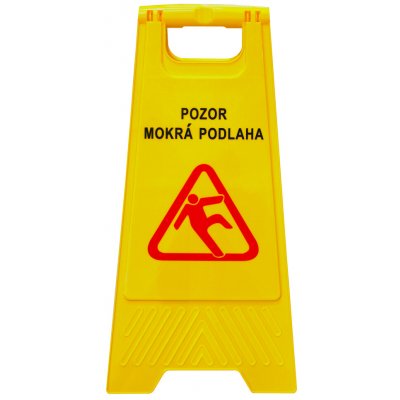 ZLKL Výstražná cedule 61 x 30 cm žlutá Pozor mokrá podlaha – Zboží Dáma