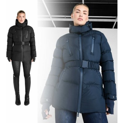 Kabát Aztec Diamond Premium Belted dámský navy – Zboží Dáma