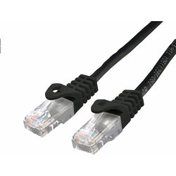 C-TECH CB-PP6-1BK patch, Cat6, UTP, 1m, černý