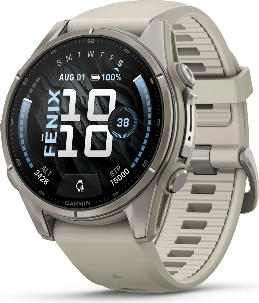 Garmin Fenix 9 43 mm AMOLED Bare Titanium Fog Gray 010-04761-01 na Heureka.cz