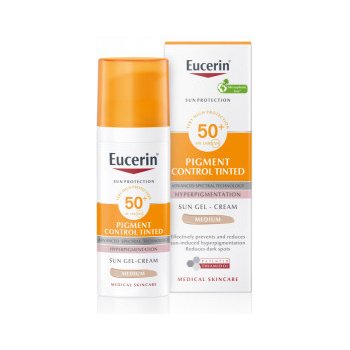 Eucerin Pigment Control emulze na opalování na obličej s depigmentačním účinkem SPF50+ středně tmavá 50 ml