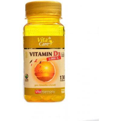 Vita Harmony Vitamín D3 2000 IU 50mcg 130 tobolek – Zboží Mobilmania