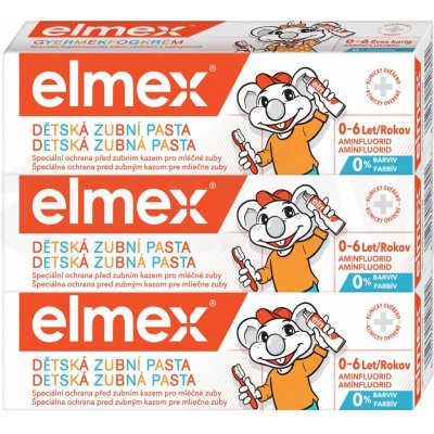 Elmex dětská zubní pasta 3 x 50 ml – Zboží Mobilmania