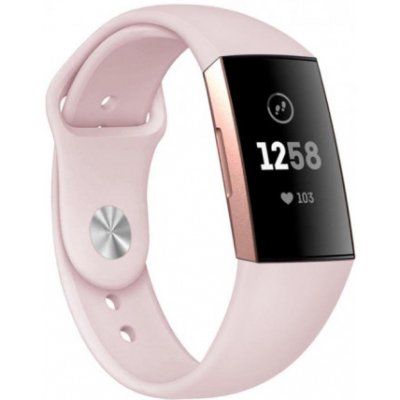 BStrap Silicone Small řemínek na Fitbit Charge 3 / 4, apricot SFI007C06 – Zbozi.Blesk.cz