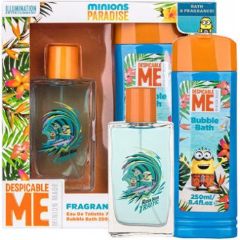 Minions Minions Paradise EDT 75 ml + pěna do koupele 250 ml dárková sada