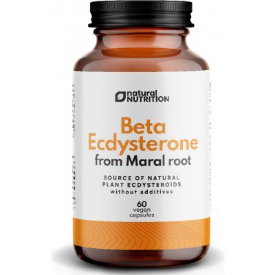 Natural Nutrition Beta Ecdysterone Maralí kořen extrakt 60 kapslí