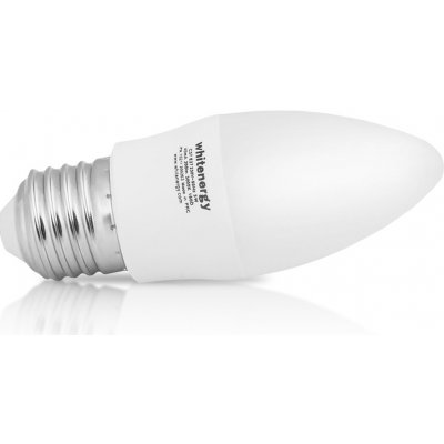 Whitenergy LED žárovka SMD2835 C37 E27 3W bílá mléčná teplá svíčka