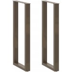 Omaxi 311863 Nohy barového stolu ve tvaru U 2 ks přírodní ocel 50 x 110-111 cm ocel – Zboží Dáma