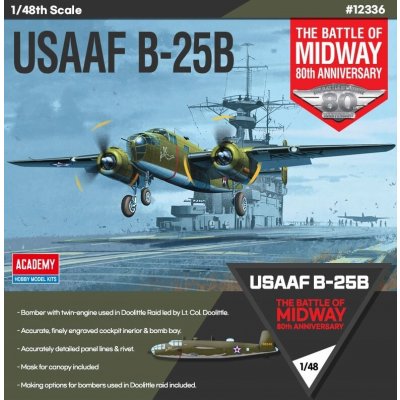 Academy Model Kit letadlo 12336 USAAF B 25B Doolittle Raid 1:48 – Zboží Dáma