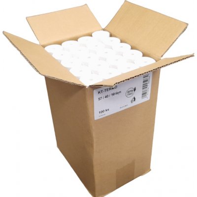 ČESKÝ KOTOUČEK Termo kotoučky bez dutinky 57/40 CL48 (18m) Množství: 160 ks (1 karton) – Zboží Živě