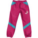Dětské softshellové kalhoty jarní Růžová Tyrkys
