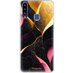 Pouzdro iSaprio - Gold Pink Marble - Samsung Galaxy A20s