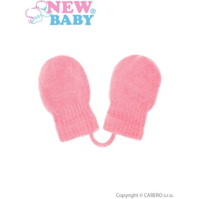 New Baby Dětské zimní rukavičky světle růžové