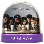 CurePink: | Těžítko sněhová koule Friends|Přátelé: Fotka herců 9 x 9 x 9 cm [SGFDS01] – Zboží Mobilmania